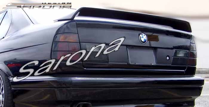 Custom BMW 5 Series Trunk Wing  Sedan (1989 - 1995) - $240.00 (Manufacturer Sarona, Part #BM-007-TW)
